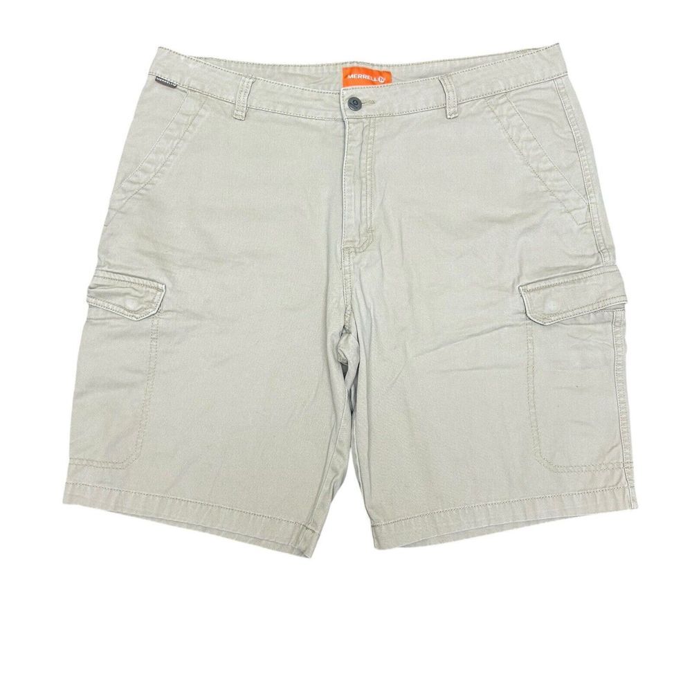 Merrell Outdoor Shorts Mens 38 Khaki Cargo Utility‎ Pockets Casual